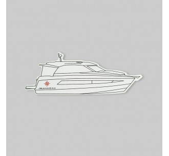 Pack of 5 motor boat stickers